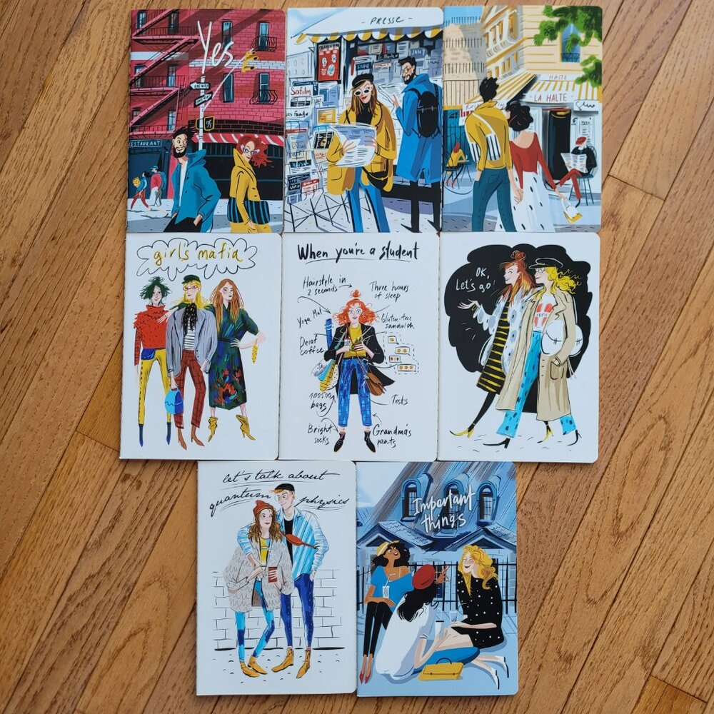 Bruno Visconti Set of 8 A5 Assorted Notebook Sets Out On the Town